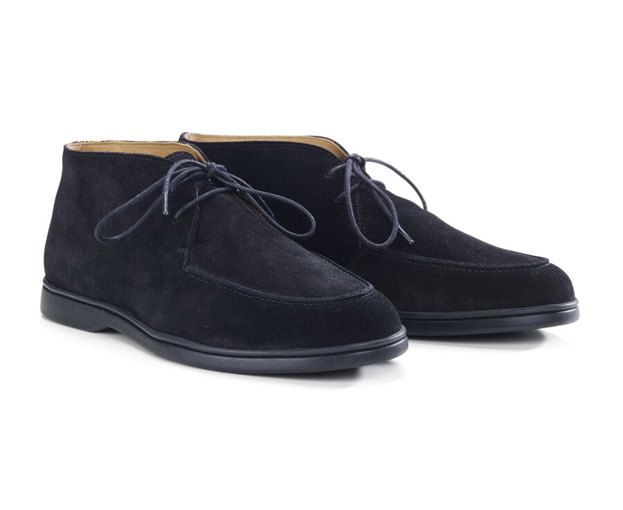 Black Suede men's casual chukka  - SERENOA
