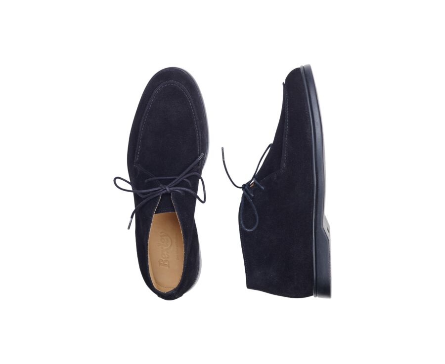 Black Suede men's casual chukka  - SERENOA