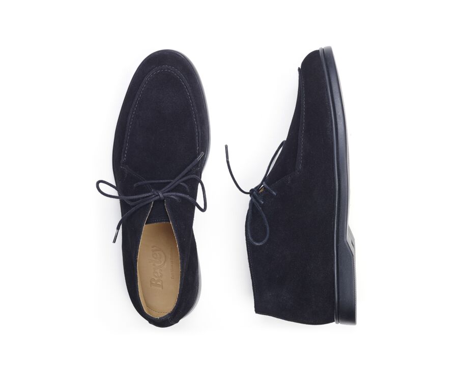 Black Suede men's casual chukka  - SERENOA