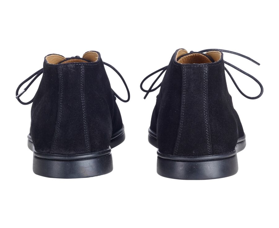 Black Suede men's casual chukka  - SERENOA