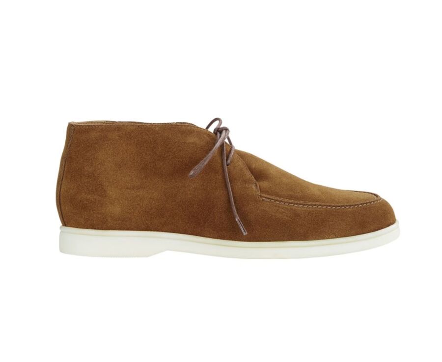 Hazelnut Suede men's casual chukka  - SERENOA