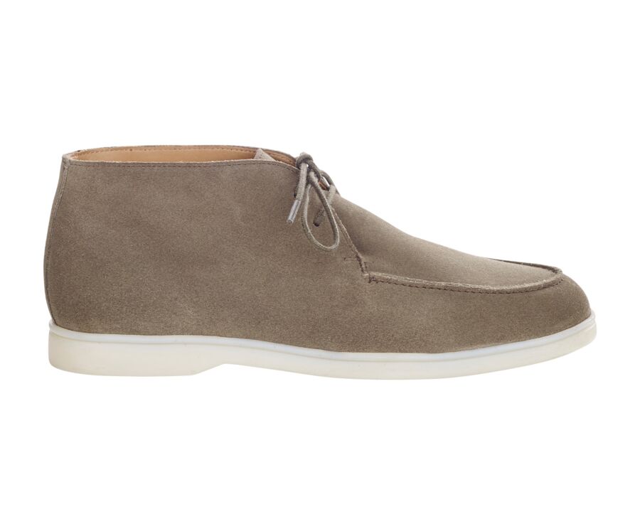 Khaki Suede men's casual chukka  - SERENOA