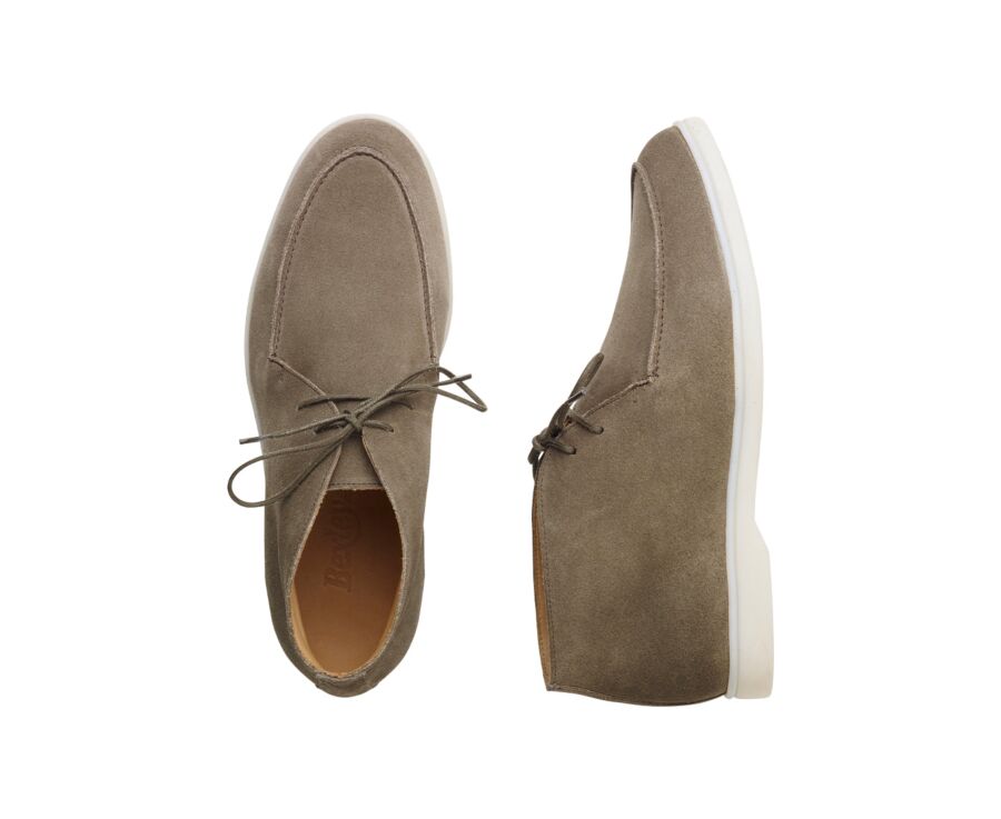 Khaki Suede men's casual chukka  - SERENOA