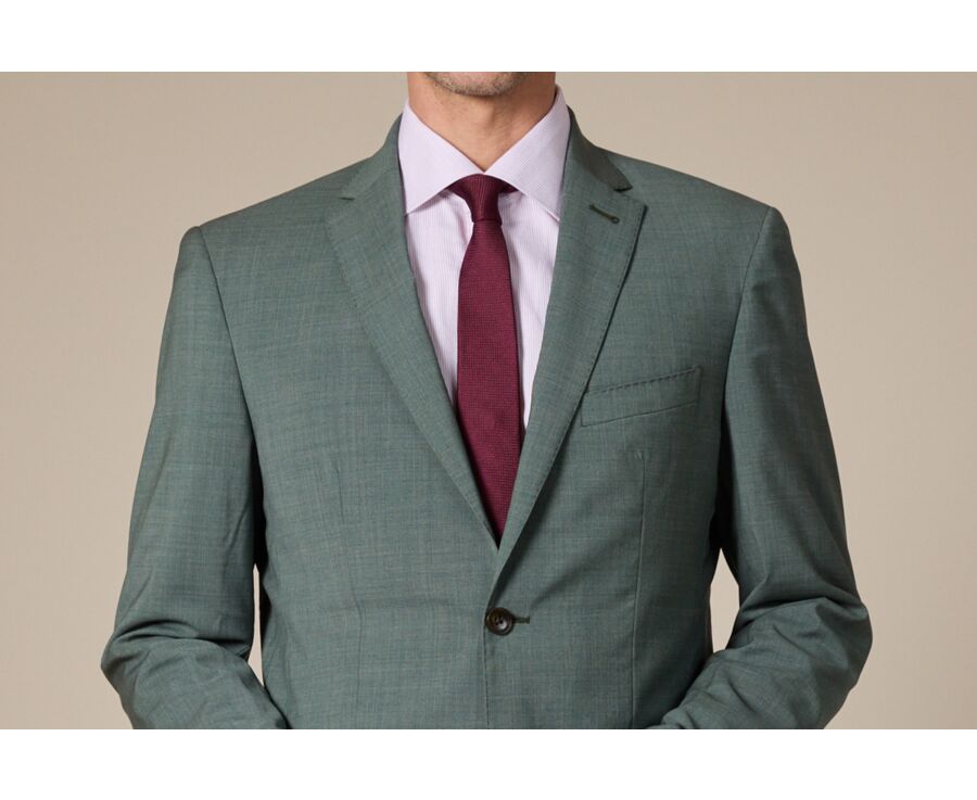 Men's tie Silk Matte Plain Burgundy