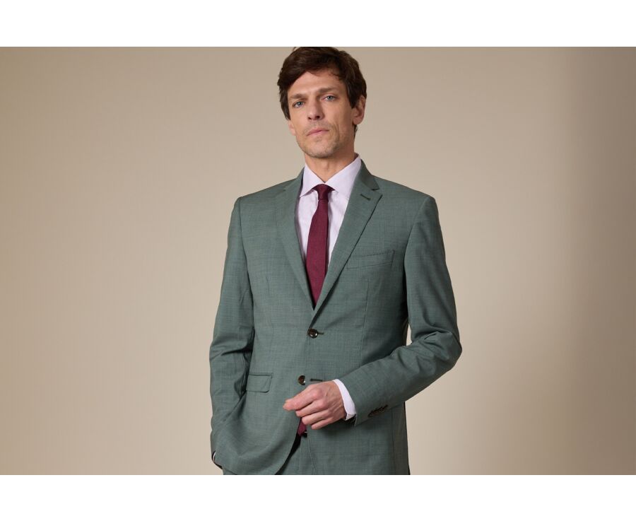 Men's tie Silk Matte Plain Burgundy