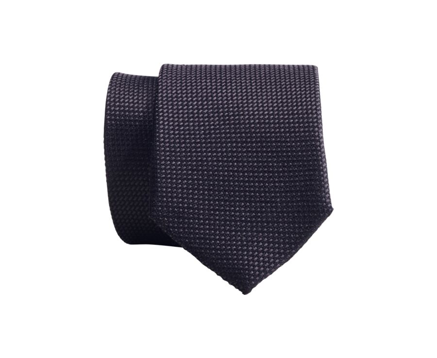 Men's tie Silk Matte Plain Black