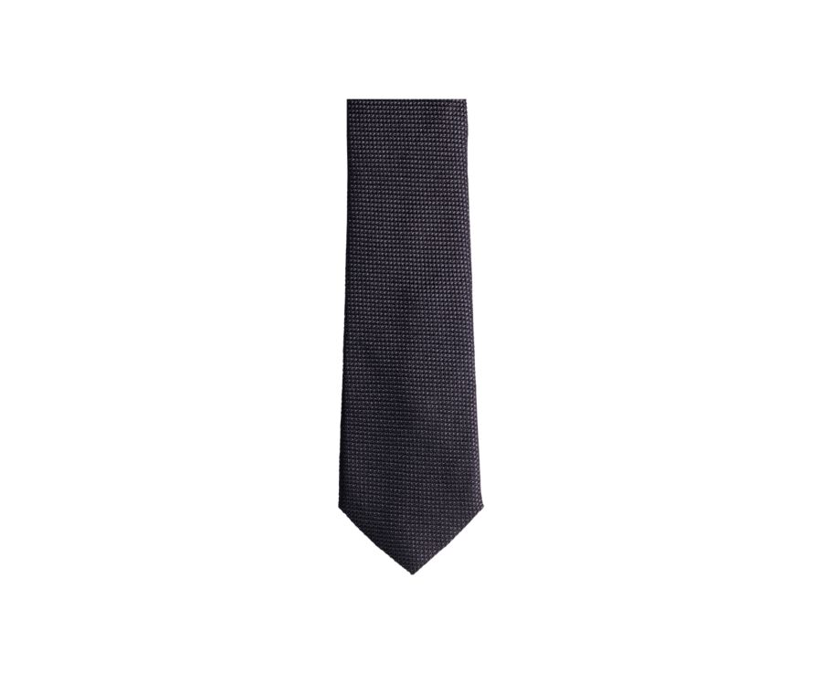 Men's tie Silk Matte Plain Black