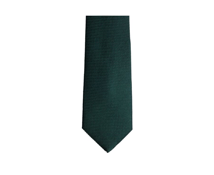 Bottle Green Woven Silk Tie