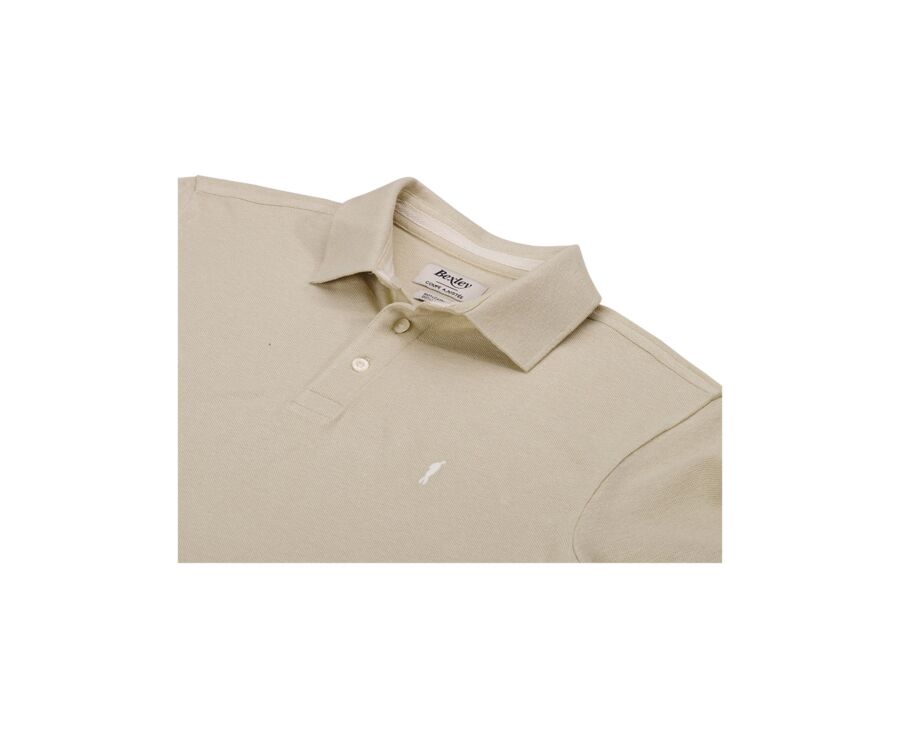 Beige men's polo shirt - ADGER
