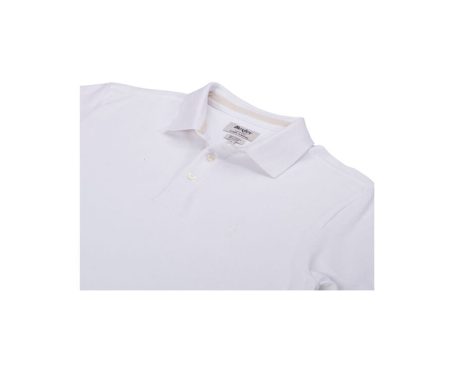 White men's polo shirt - ADGER