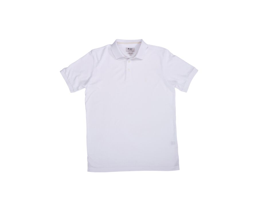 White men's polo shirt - ADGER