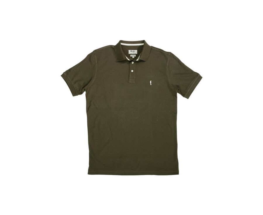 Khaki men's polo shirt - ADGER