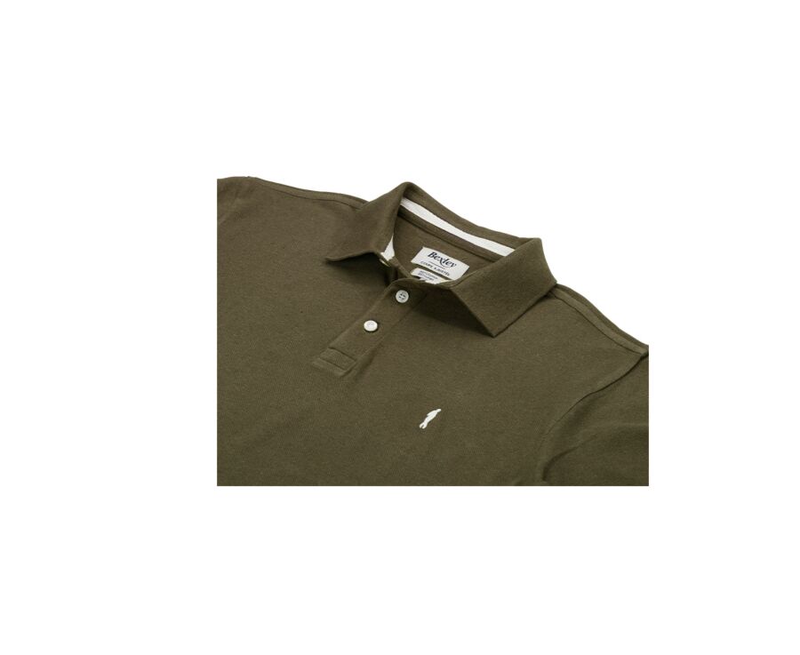 Khaki men's polo shirt - ADGER