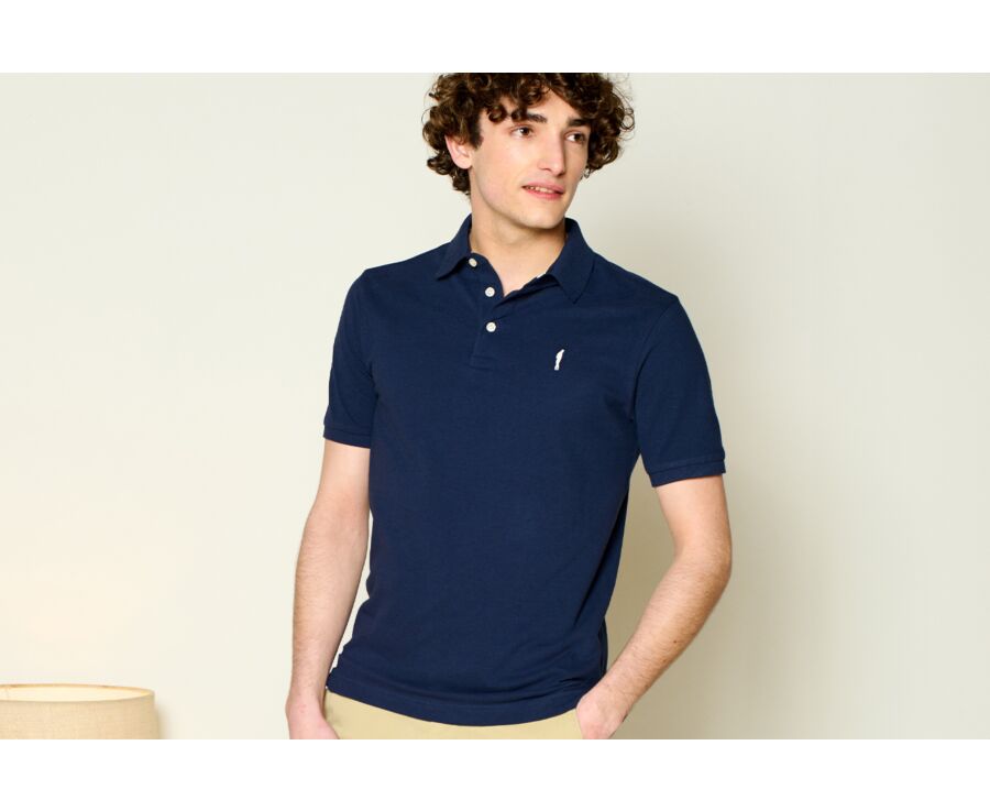 Navy Blue men's polo shirt - ADGER