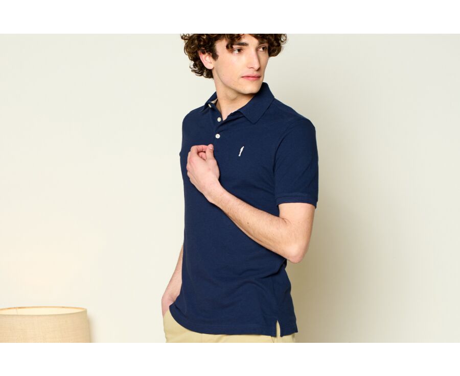 Navy Blue men's polo shirt - ADGER