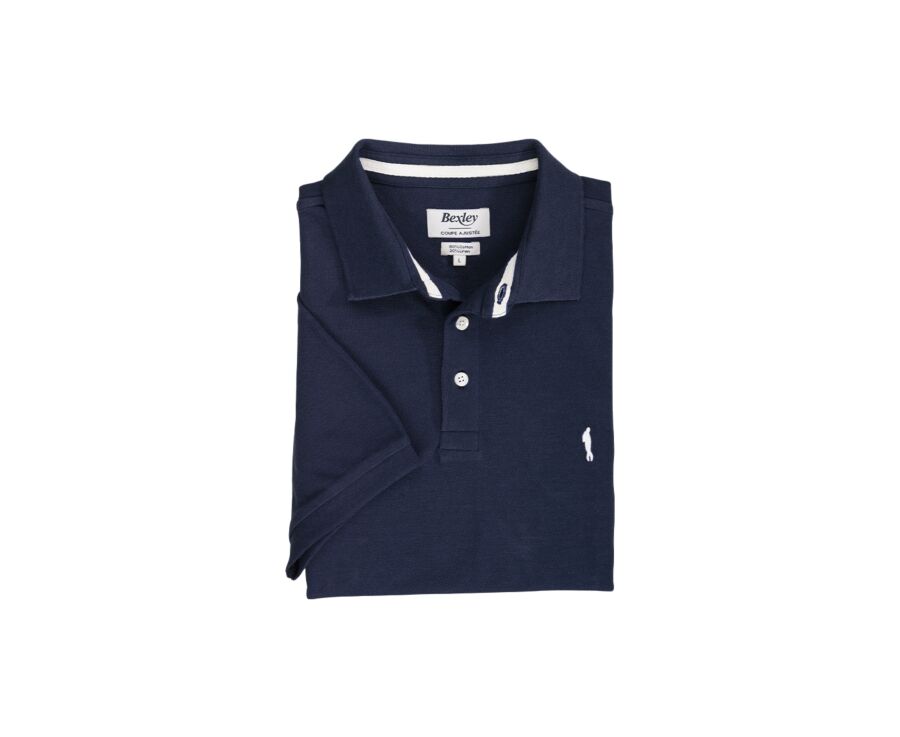 Navy Blue men's polo shirt - ADGER
