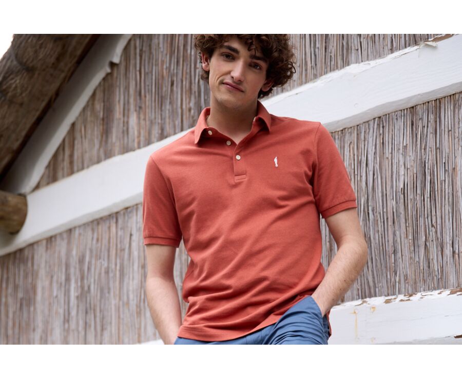 Rust men's polo shirt - ADGER