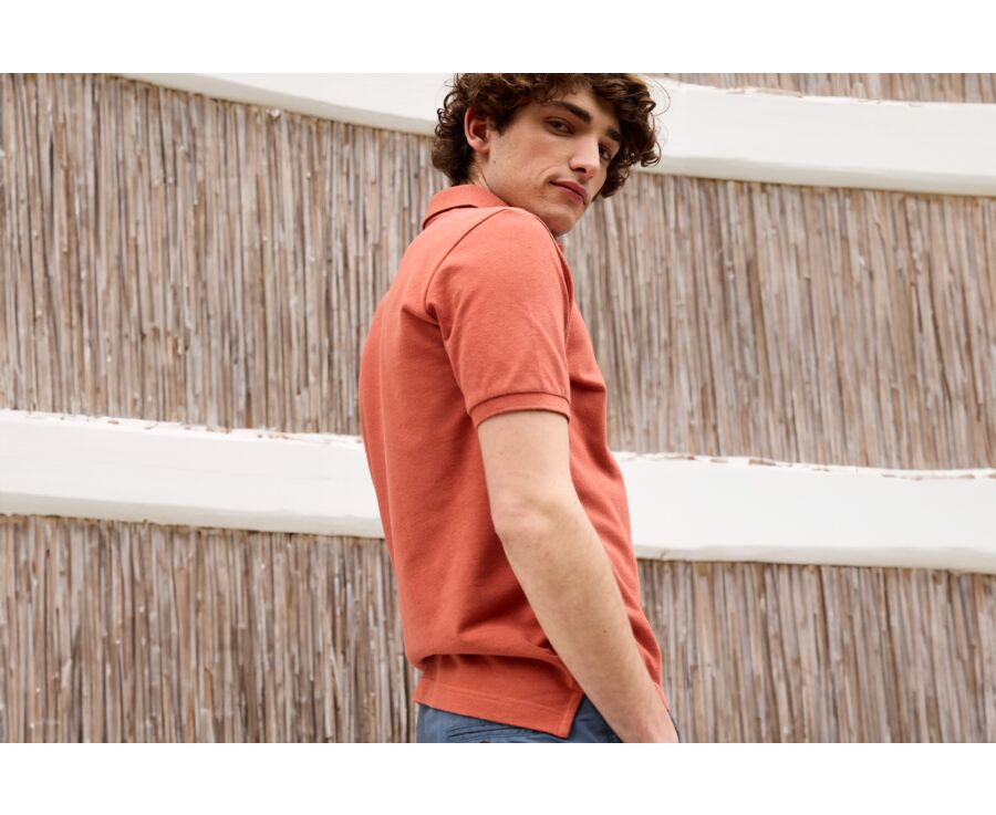Rust men's polo shirt - ADGER
