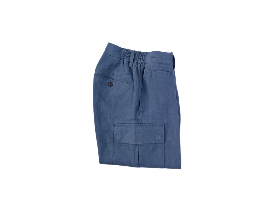 Storm Blue men's cargo Short  - BORDEN