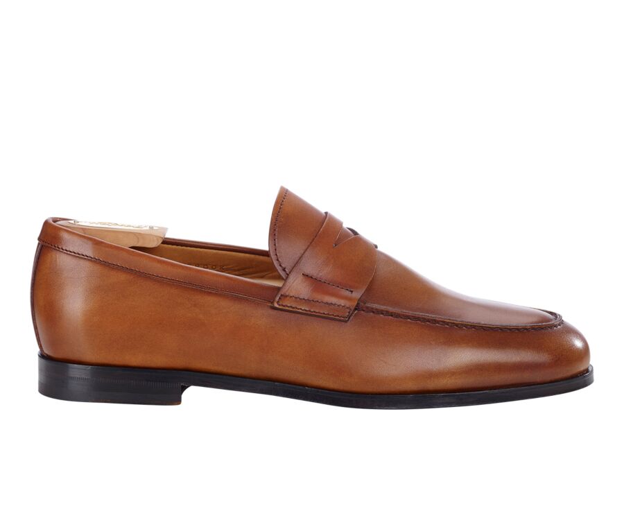 Patina Gold men's loafers - DERYBROOK