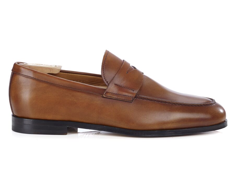 Patina Gold men's loafers - DERYBROOK