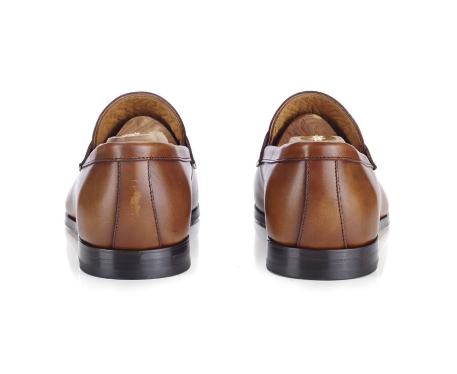 Patina Gold men's loafers - DERYBROOK