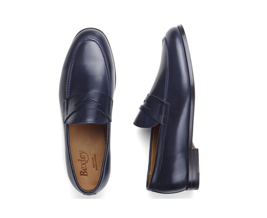 Patina Navy men's loafers - DERYBROOK