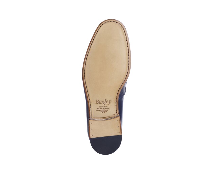 Patina Navy men's loafers - DERYBROOK