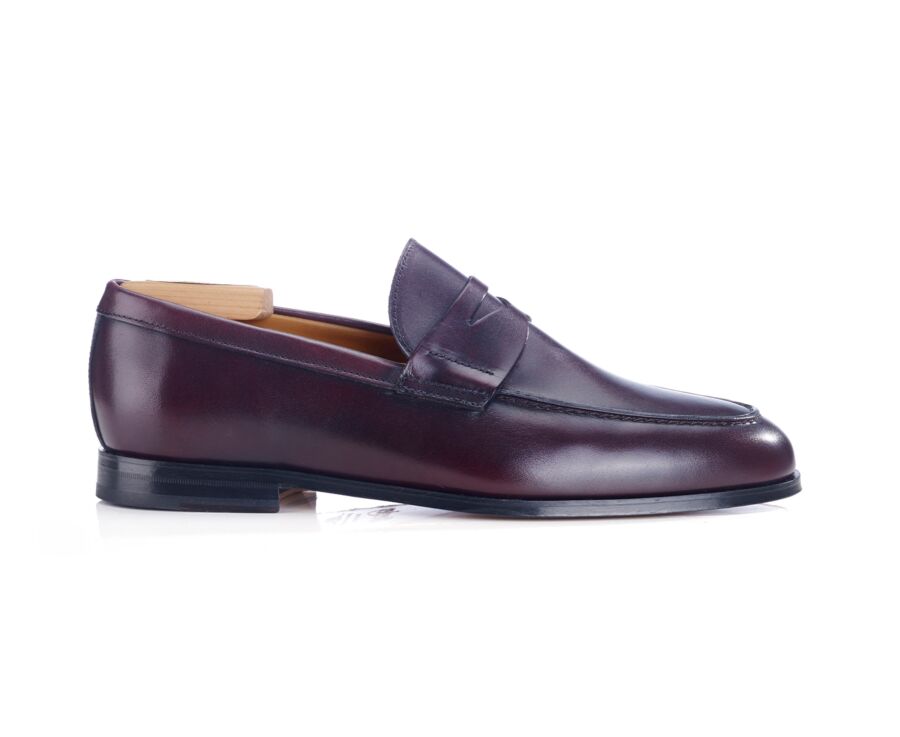 Patina Burgundy Men's loafers - DERYBROOK