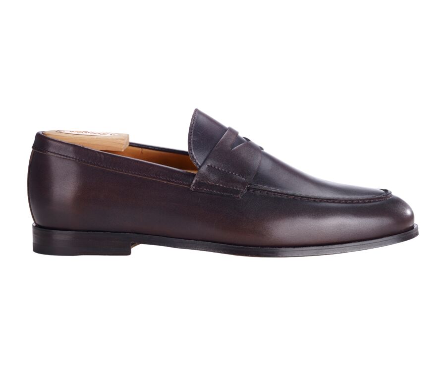 Brown men's loafers - DERYBROOK