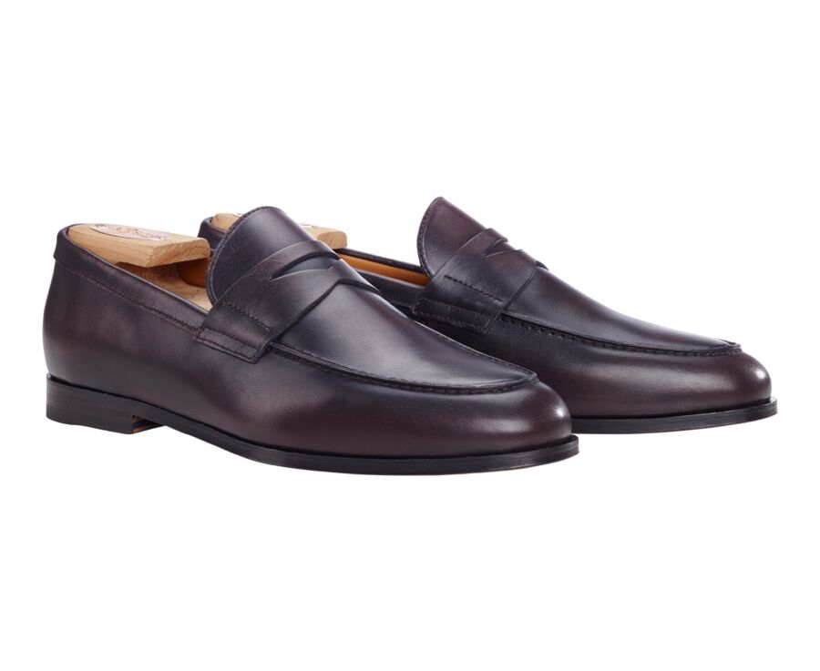 Brown men's loafers - DERYBROOK