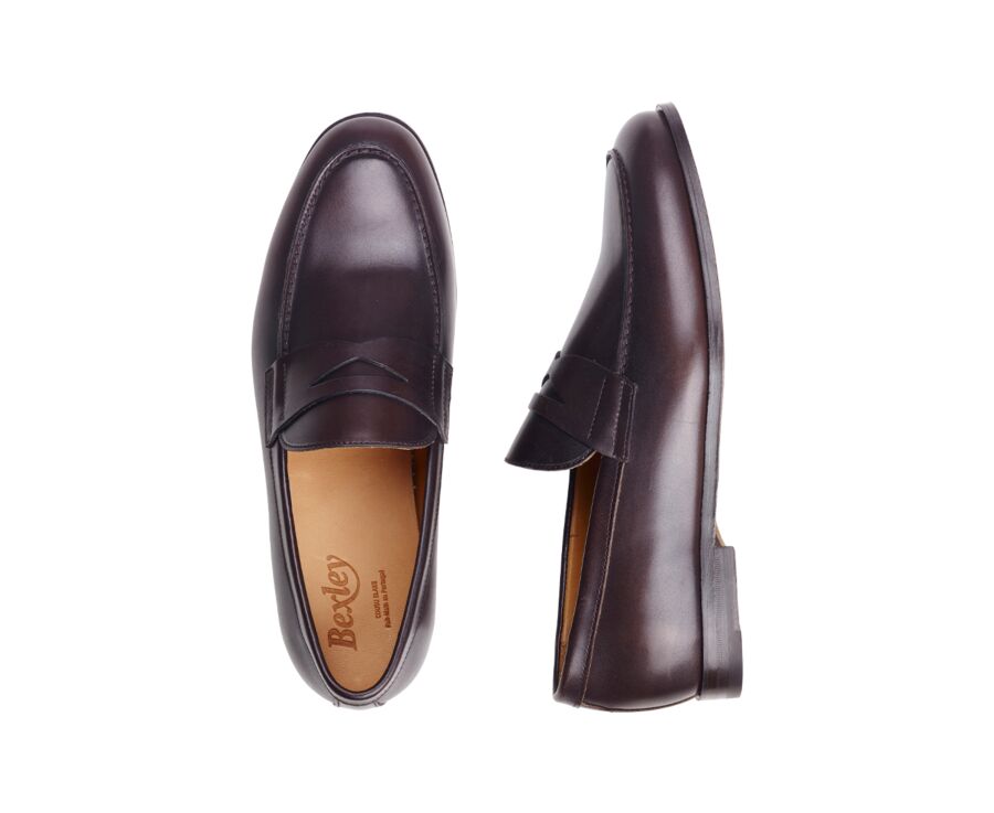 Brown men's loafers - DERYBROOK