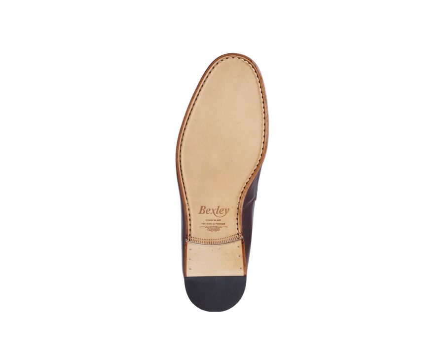 Brown men's loafers - DERYBROOK