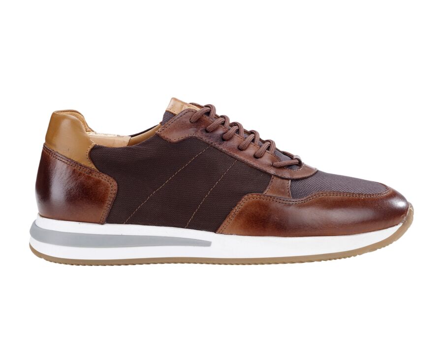 Dark Brown Dark patina Chestnut leather Men s Trainers Nirranda Ii Bexley