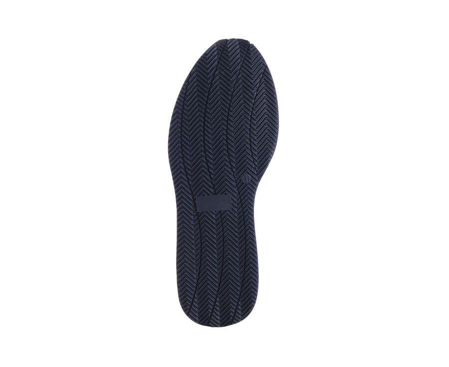 Beige and navy blue suedeMen's Trainers - NIRRANDA II