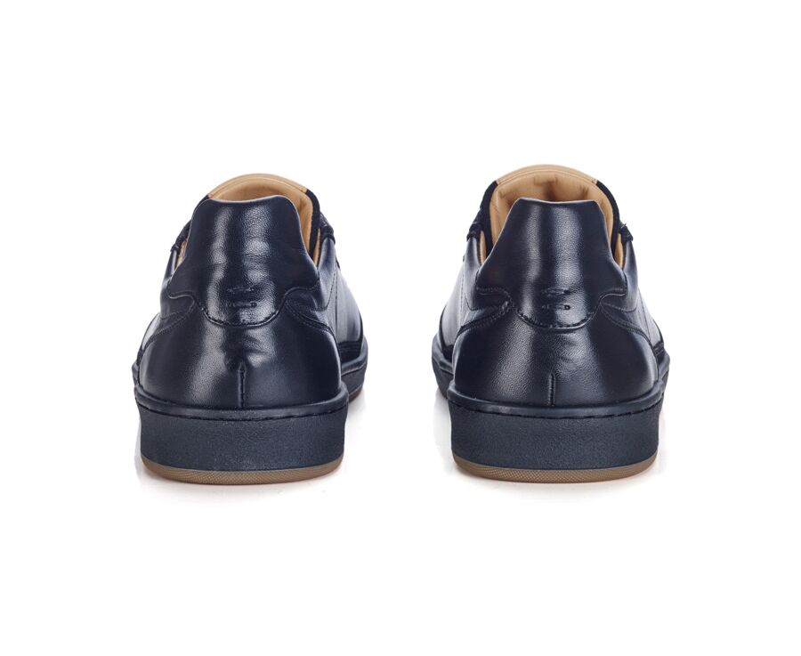 Men’s leather sneakers – Black - KOLORA