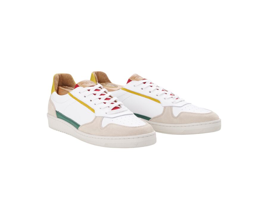 Green White & Yellow Men's Trainers - KOLORA