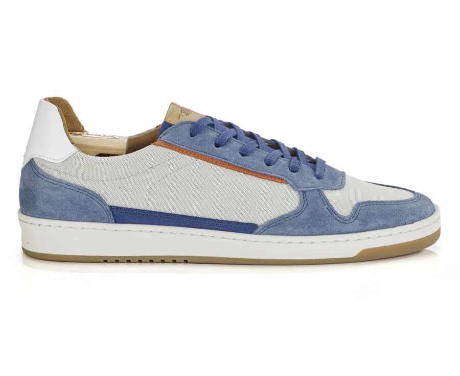 Suede Denim Blue Men's Trainers - KOLORA