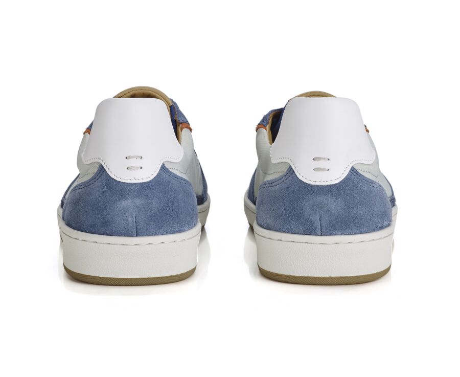 Suede Denim Blue Men's Trainers - KOLORA
