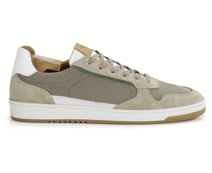 Beige Suede Men's Trainers - KOLORA
