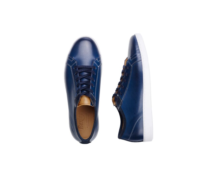 Patina Blue Men's Trainers - MILANESIA