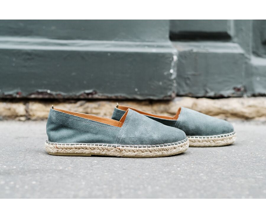 Suede Eucalyptus Men's Espadrilles - LIPARI