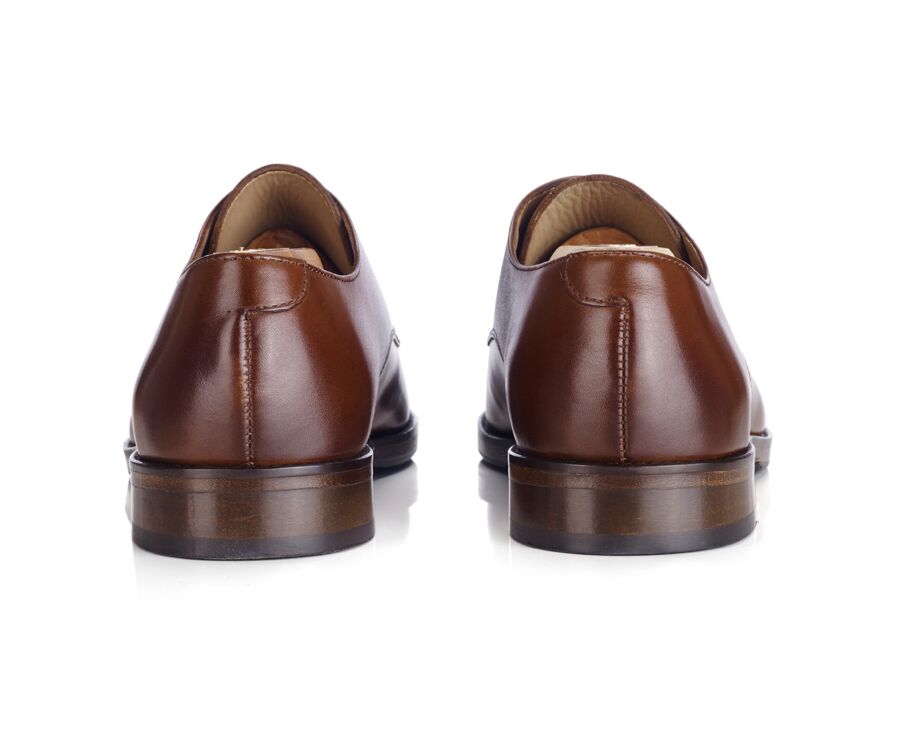 Patina Chestnut Derby Shoes - DOVER II PATIN