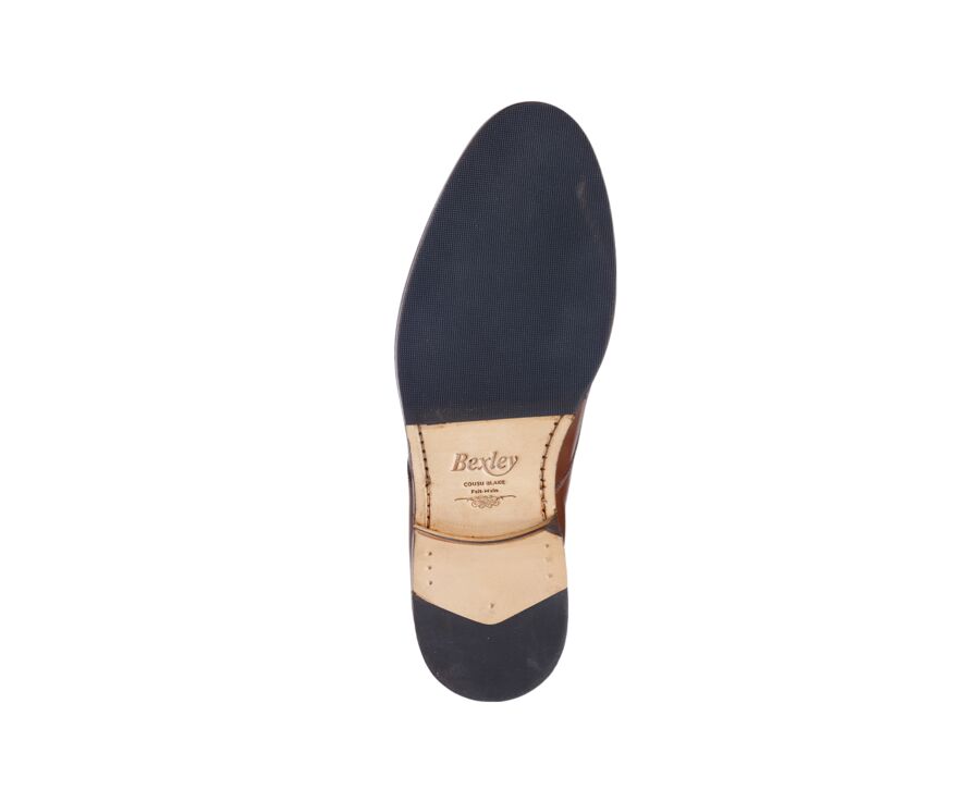 Patina Chestnut Derby Shoes - DOVER II PATIN