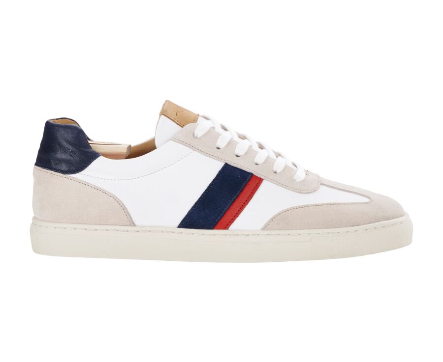 White Blue & red Men's Trainers - MAYWOOD II