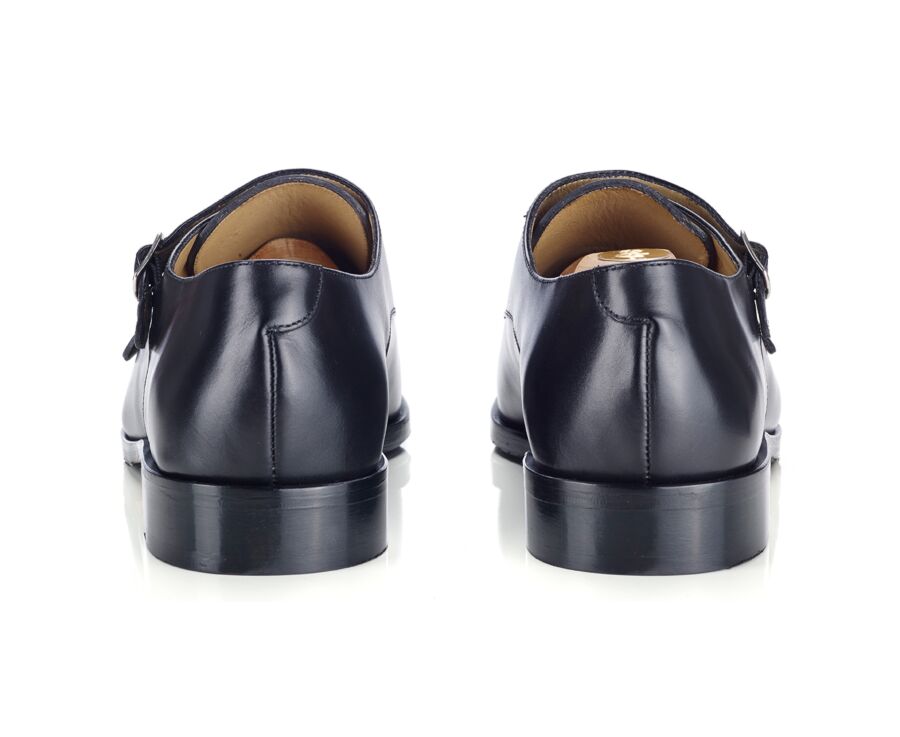 Black Leather Buckle Shoes - GREYDALE PATIN