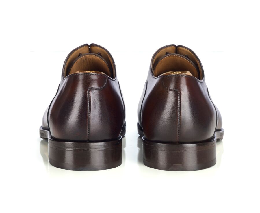 Men’s leather Oxford shoes - Deep chocolate - GRAKLEY