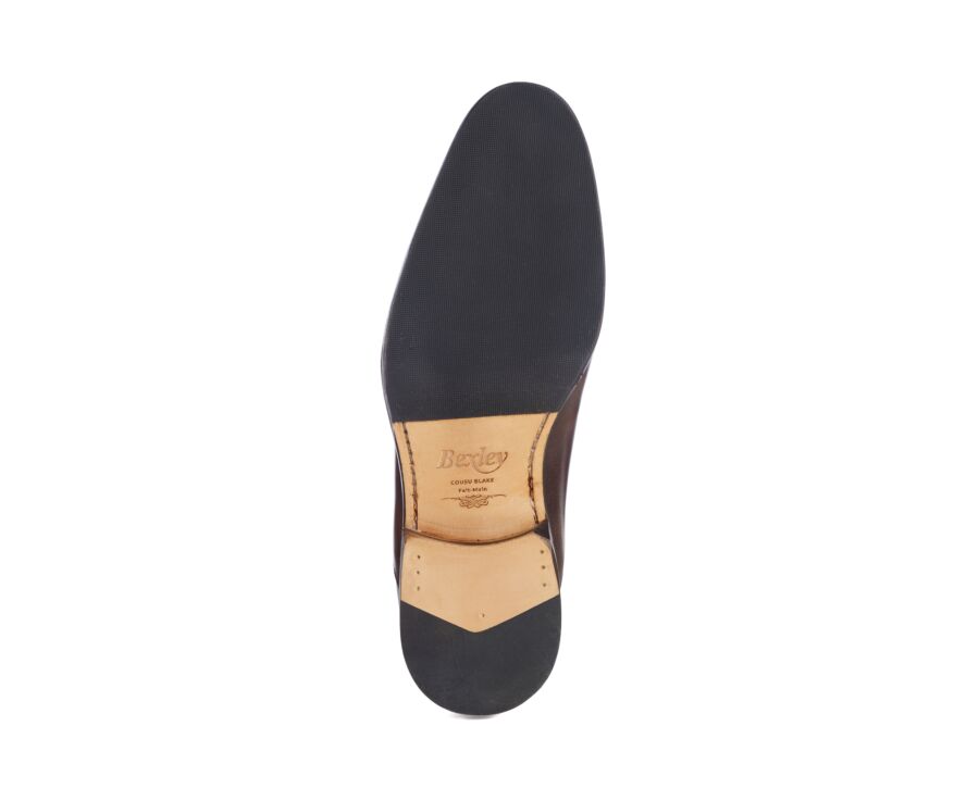 Men’s leather Oxford shoes - Deep chocolate - GRAKLEY