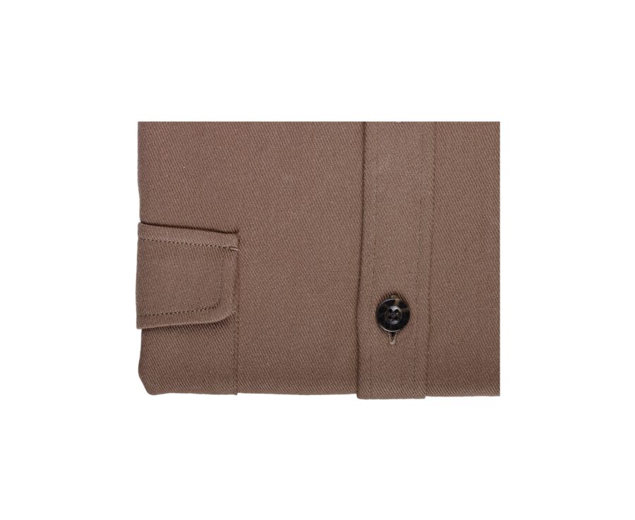 Camel Flannel over shirt - THÉODÉRIC