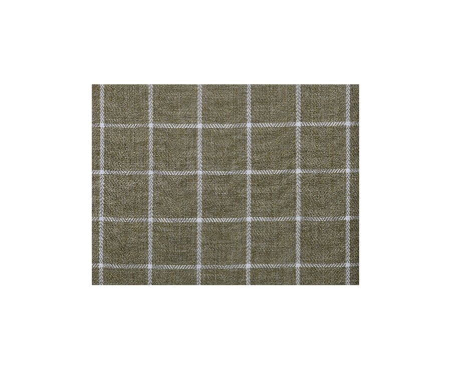 Army green and white Cotton Flannel shirt - ANSILIEN